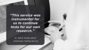 Dr. Reina Tanaka about Carbotrace Testing Service